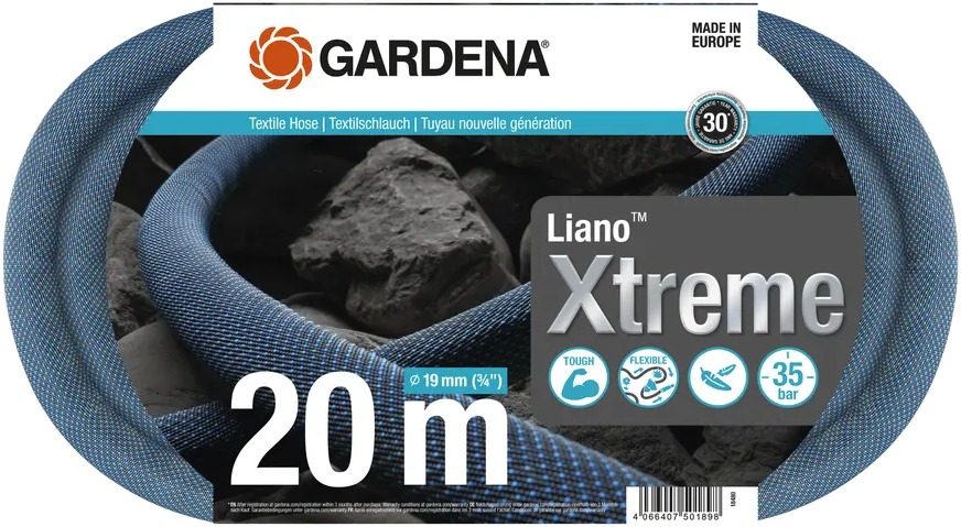 GARDENA Liano™ Xtreme Textiltömlő, 19 mm, 20 m