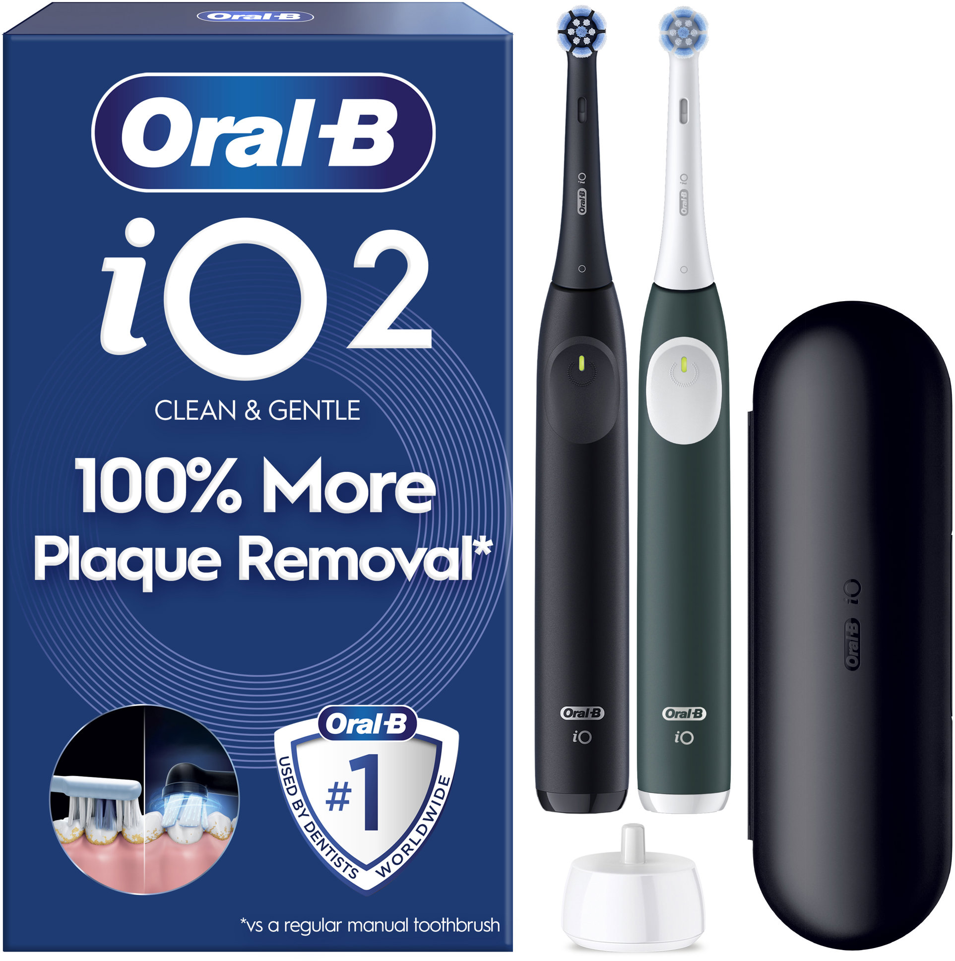 Oral-B iO 2 Duo fekete és erdei zöld