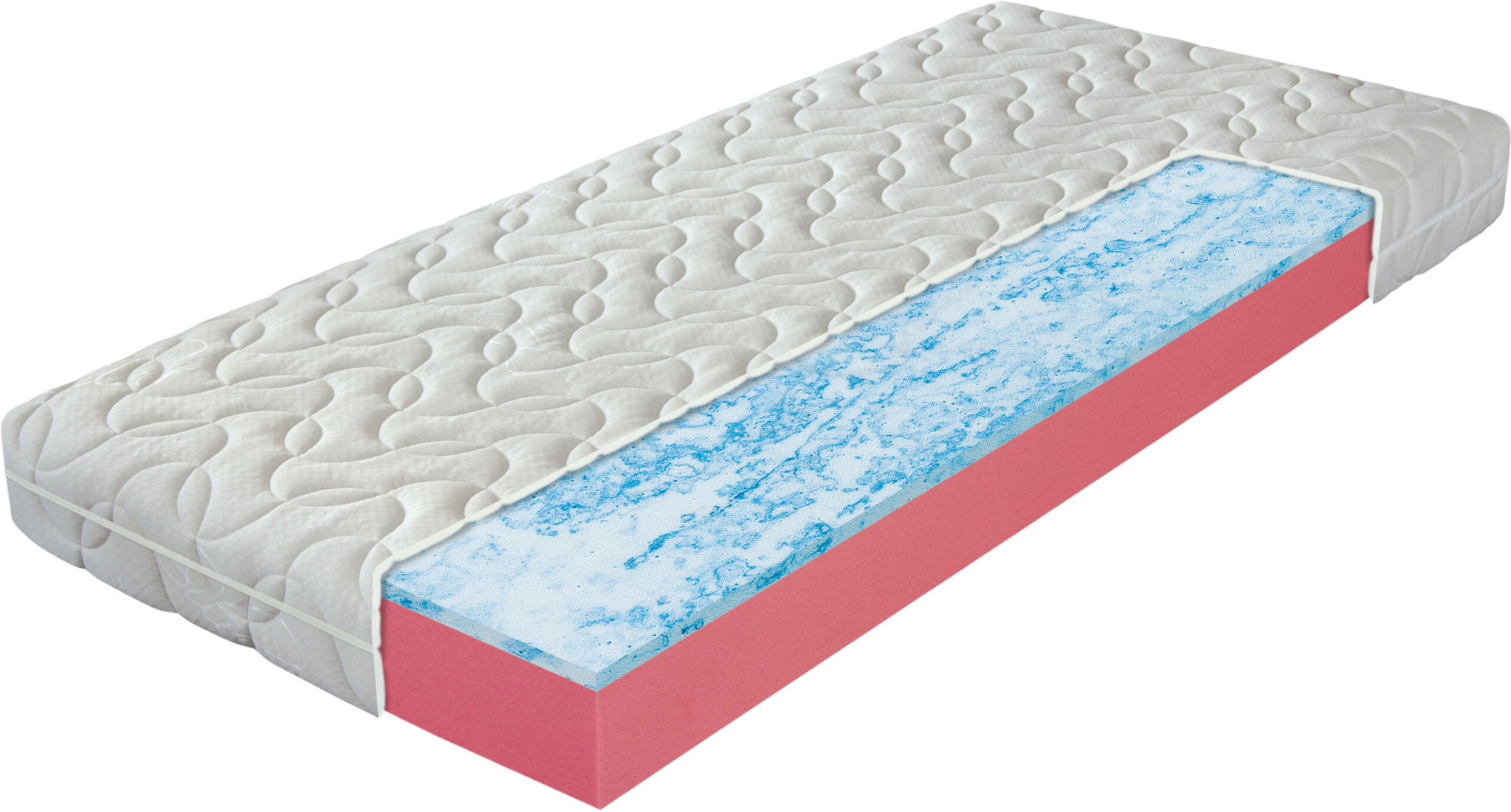 Pala Airgel Stone Antialergic, kemény matrac nagyobb teherbírással 150 kg-ig, 180 × 200 cm, 180 × 20