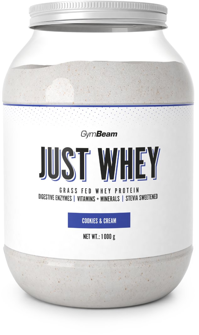 GymBeam Protein Just Whey 1000 g, Cookies & Cream