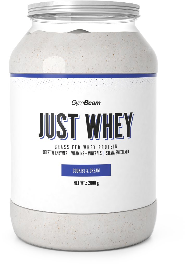 GymBeam Protein Just Whey 2000 g, Cookies & Cream